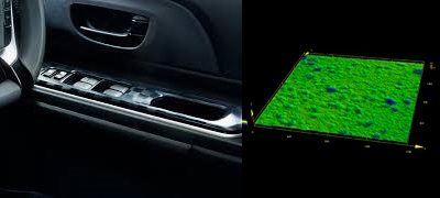  {使用LEXT OLS5000激光显微镜对汽车车门开关压花进行3D评估
