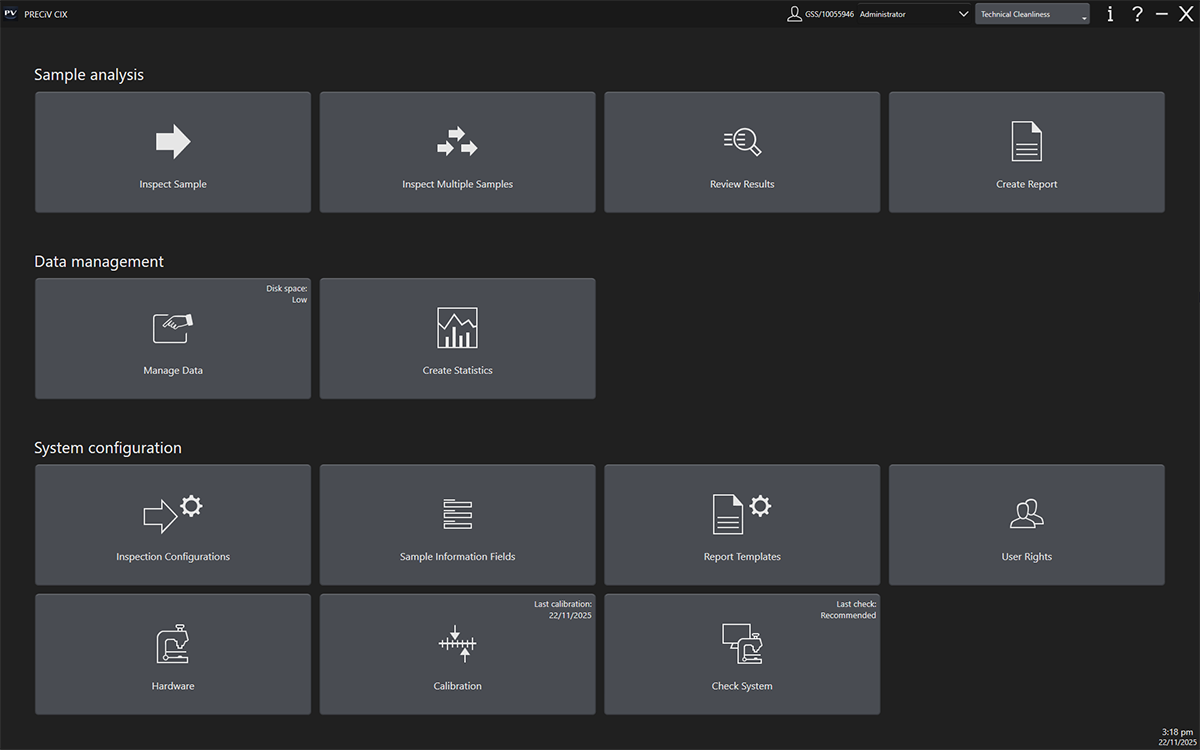 PRECiV CIX 技术清洁度分析软件