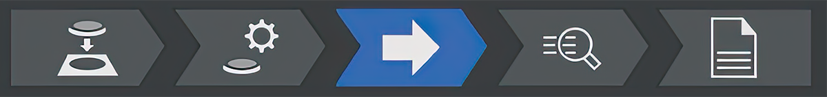 Intuitive, easy-to-click workflow steps