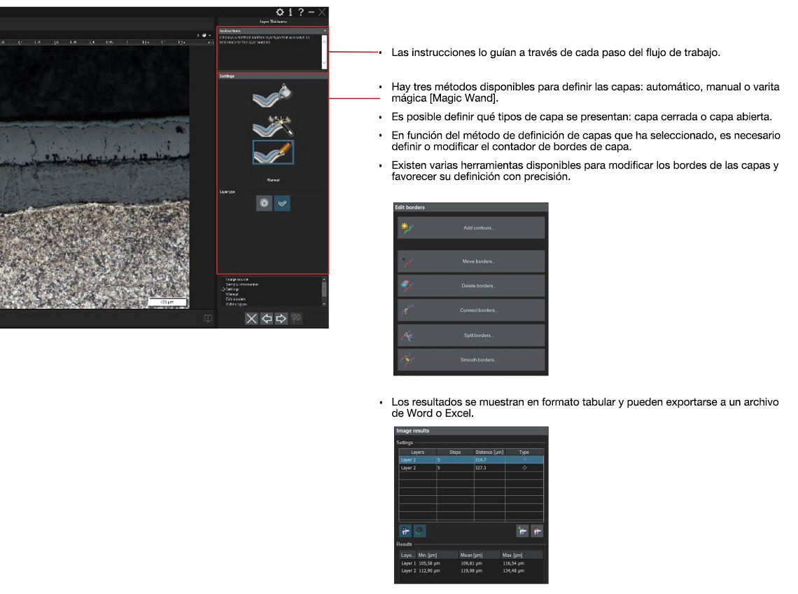 Soluciones para la medición de espesor de capas