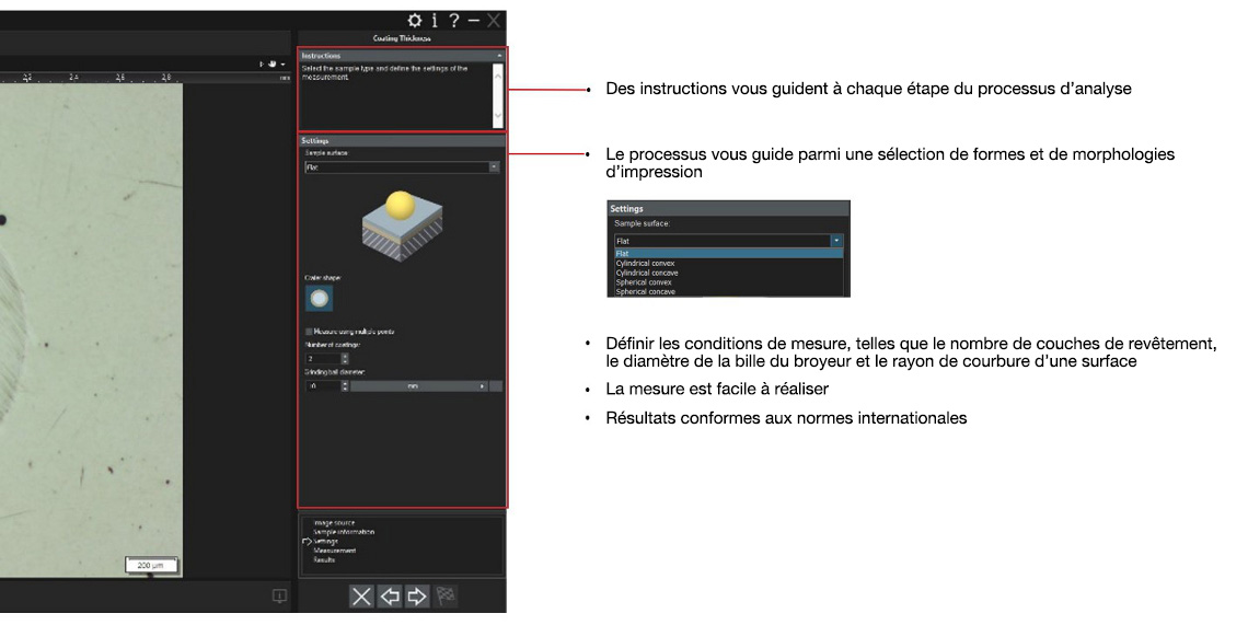 Fonctions dédiées aux mesures d’épaisseur de revêtement