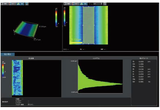 借助LEXT OLS5100 3D测量激光光学显微镜，可以测量微通道的形状和粗糙度。