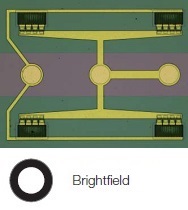 Structure on semiconductor wafer - Brightfield