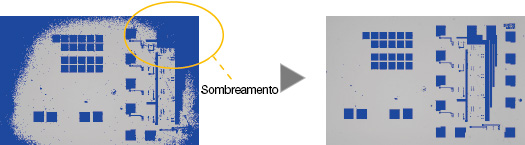 Imagem totalmente clara: correção de sombreado da imagem