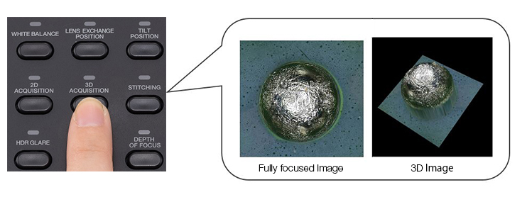 Obtain a high visual field image by connecting images