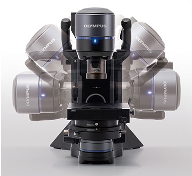 Tilting head of the DSX1000 microscope