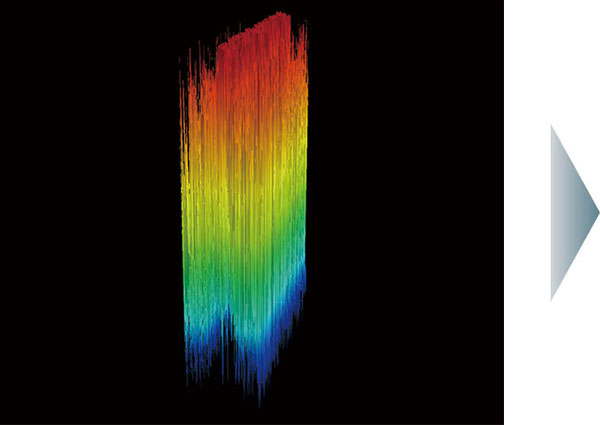 他社製品では急斜面の形状を検出できません