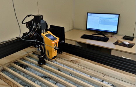 analyzing geological samples using automated XRF