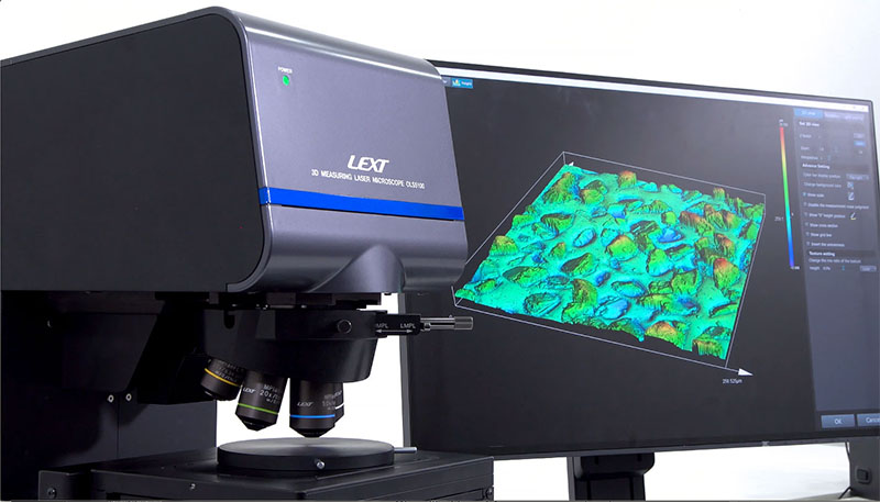 Laser scanning confocal microscope for surface roughness measurement