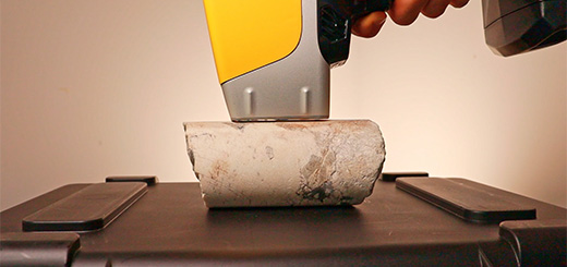 pXRF analysis of a sample