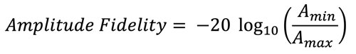 Amplitude Fidelity equation