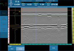 TOFD data after Lateral Wave