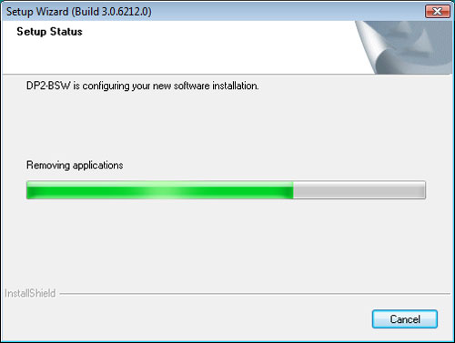 DP2-BSW install start processing message