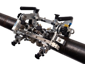 HSMT-Flex扫查器适用于对外径等于和大于114.3 mm管道的环焊缝进行单轴编码检测。