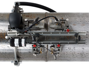 The ChainSCANNER provides a manual pipe-inspection solution for pipes ranging from 45 mm to 965 mm OD (1.75 to 38 in. OD).
