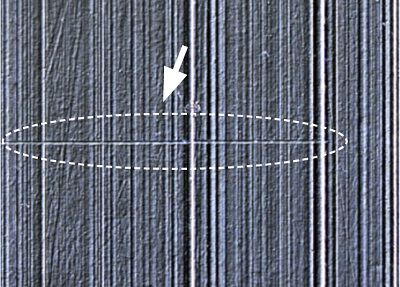 Può danneggiare la superficie del campione