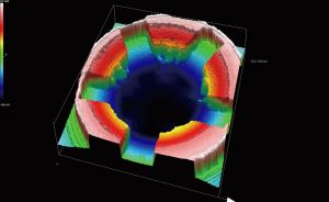 Acceptance seat of ballpoint pen / Area roughness measurement 