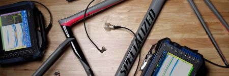 纤维复合材料自行车车架和超声检测设备