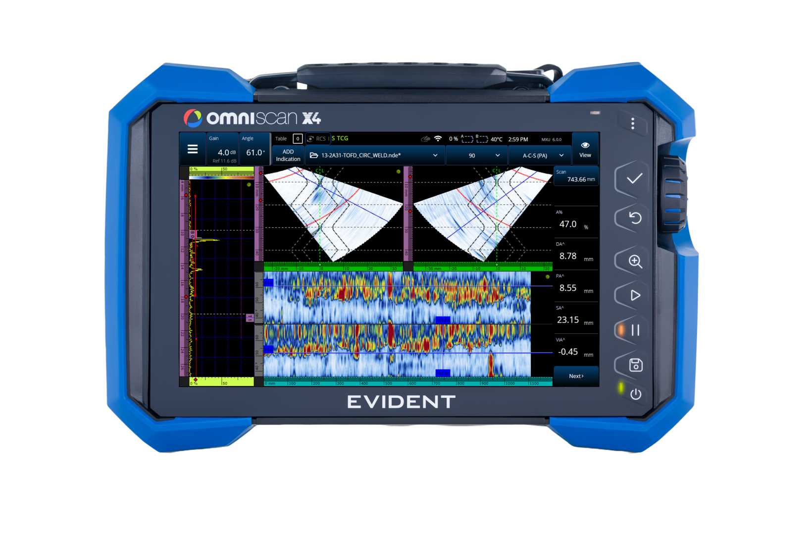 Rugged phased array flaw detector