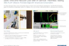 38DL PLUS Ultrasonic Thickness Gage with Temperature Compensation Infographic