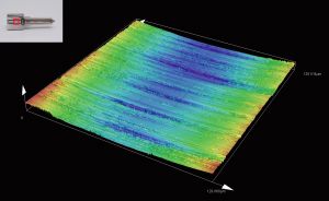 Cylinder liner inner wall (replica) / Area roughness measurement