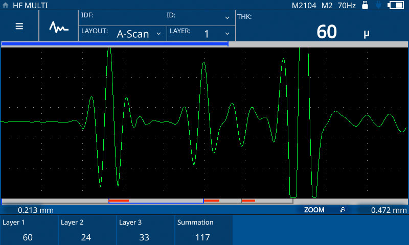Medidor de espesores para pinturas de automóviles