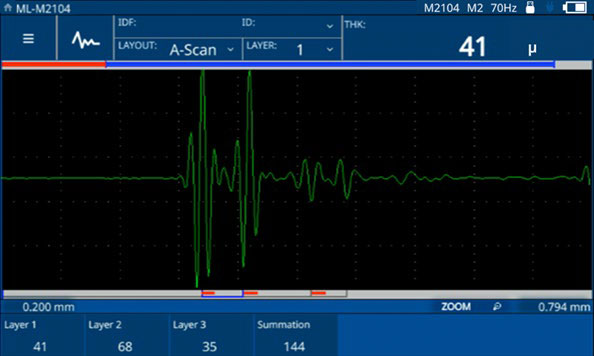 Medidor de espesores para revestimientos y materiales dedicados a la industria aeroespacial