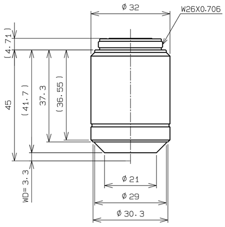 LMPLFLN100xBD Dimensions Dimensiones del LMPLFLN100xBD