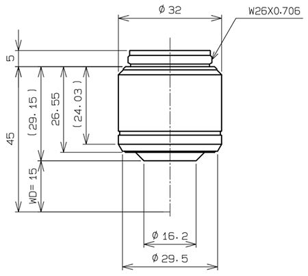 LMPLFLN5xBD Dimensions Dimensiones de LMPLFLN5xBD