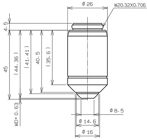MPLFLN20x Dimensions Dimensions
