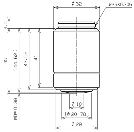 MPLN50xBD Dimensions