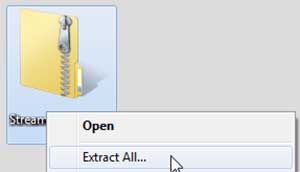 Right-click on the icon