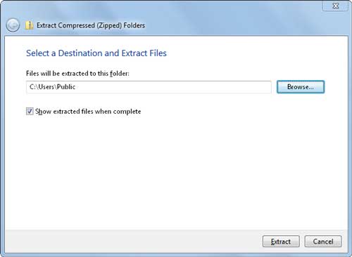 Set a Destination and click