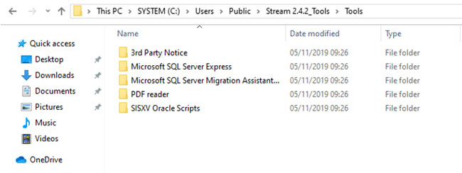 You can find several tools for Stream 2.4.2 in the subfolders of Tools.