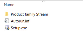 The file is uncompressed and the folder is open. Double click on the file