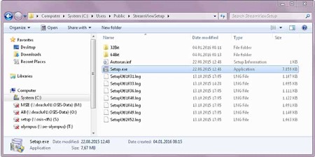 The file is uncompressed and the folder is open. Double click on the filesetup.exe in the folder