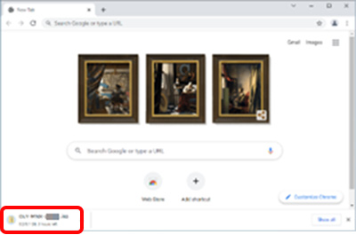 Download status is shown below