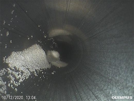 工艺管道中的残留物