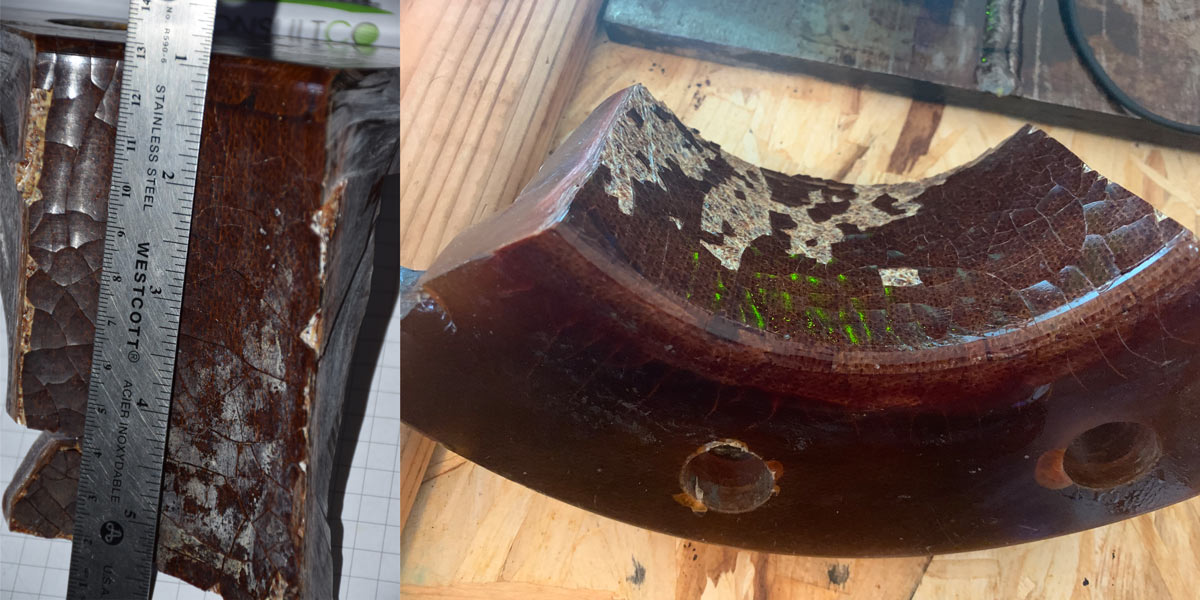 FRP法兰内层的开裂和腐蚀