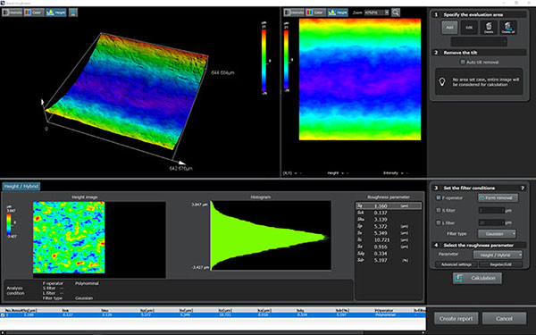 Inner wall profile (in destructive testing) 01