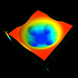 Gray scale mask 凹 ob100× 3D