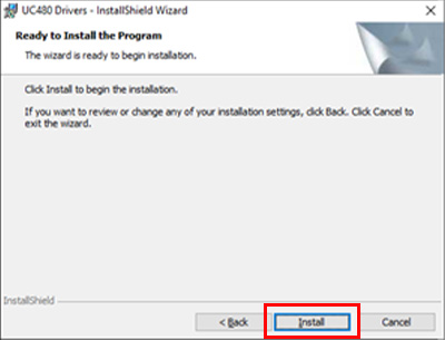 the Install button