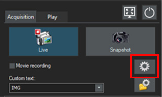 Click the option setting button to display the option dialog