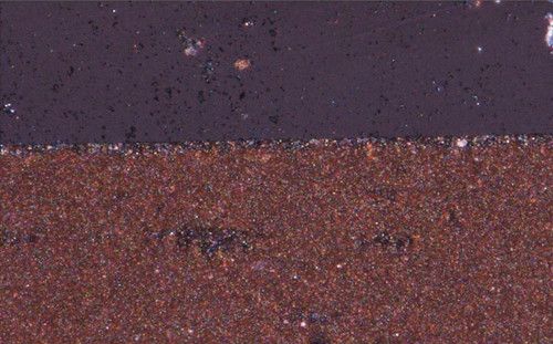 inspecting bonding between silicon layers analyze polarized imaging Best Image Function Olympus DSX510 digital microscope 4,000x magnification MonoSi remains undamaged perfect contact and no voids interface