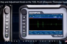 Hard Keys and Adjustment Knob on the 72DL PLUS™ Thickness Gauge