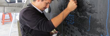 超音波探傷を使用したボート検査