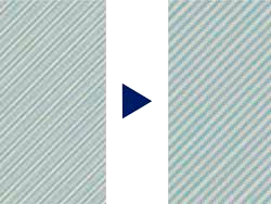 使用DP75数码显微相机捕获的图像,左侧展示的是不使用像素位移功能的图像质量,右侧为使用像素位移功能的图像质量。