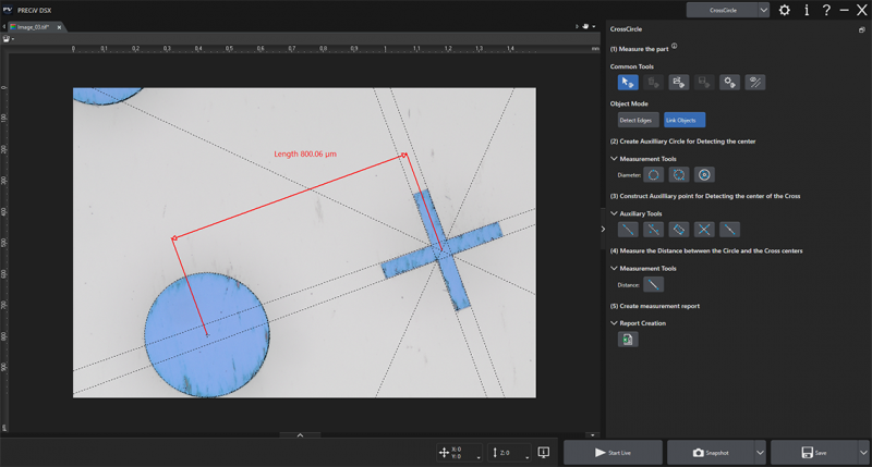 Create custom workflows using EZ mode on the DSX2000 digital microscope