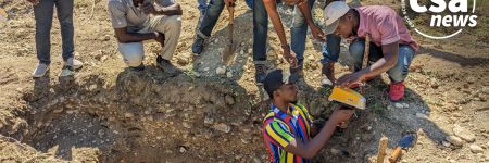 pXRF分析計によるハイチの土壌検査