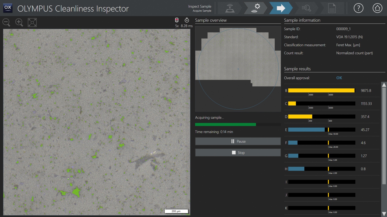 用于技术清洁度检测的颗粒分析系统